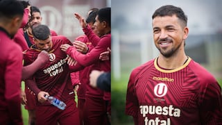 En un cálido recibimiento: Gabriel Costa se sumó a los entrenamientos de Universitario