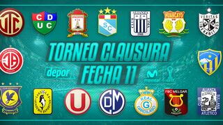 Torneo Clausura: mira la programación completa de la fecha 11