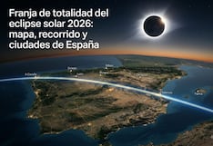 Franja de totalidad del eclipse solar 2026: mapa, recorrido y ciudades de España