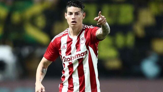 Tras su debut en Olympiacos: James fue cambiado luego de sumar sus primeros minutos en Grecia