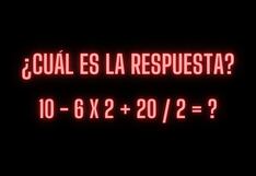Pocos usuarios son capaces de superar este complicado acertijo matemático: tienes 10 segundos