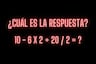 Pocos usuarios son capaces de superar este complicado acertijo matemático: tienes 10 segundos