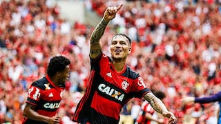 ¡A la Libertadores! Con gol de Guerrero, Flamengo venció 2-0 Santos por Brasileirao