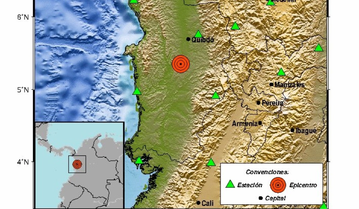 Un fuerte sismo se sintió este domingo 27 de agosto en Colombia | Foto: SGC