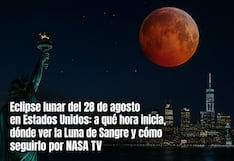 ▷ Eclipse lunar del 28 de agosto en Estados Unidos: a qué hora inicia, dónde ver la Luna de Sangre y cómo seguirlo por NASA TV