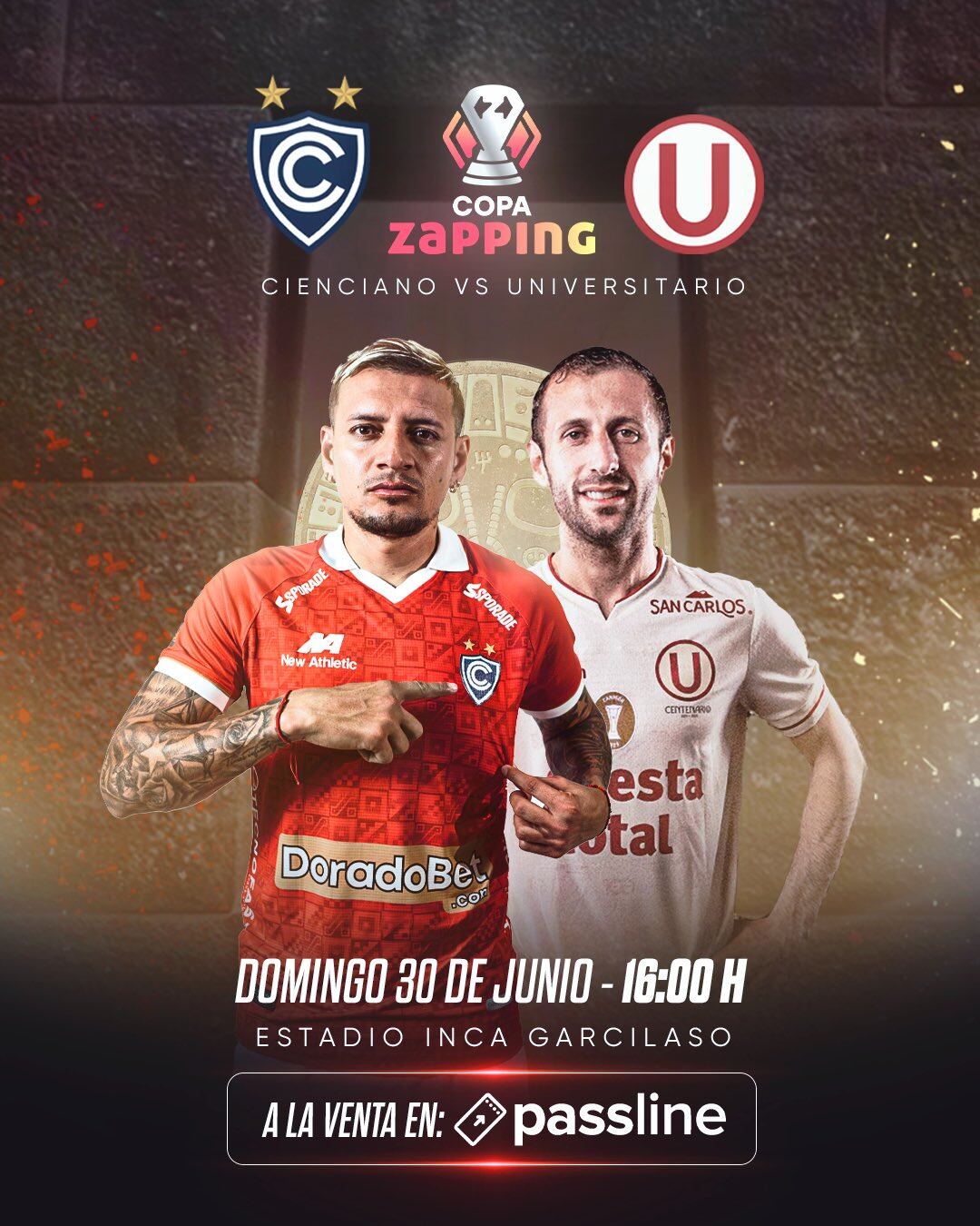 Cienciano vs Universitario de Deportes por la Copa Zapping 2024. (Foto: @Club_Cienciano).