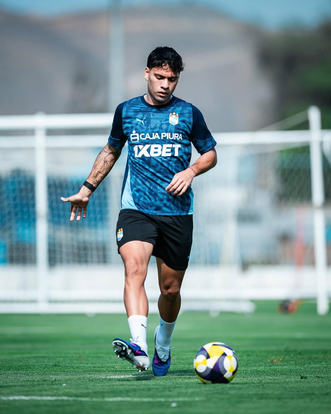 Leonardo Díaz entrena con Sporting Cristal. (Foto: Sporting Cristal)