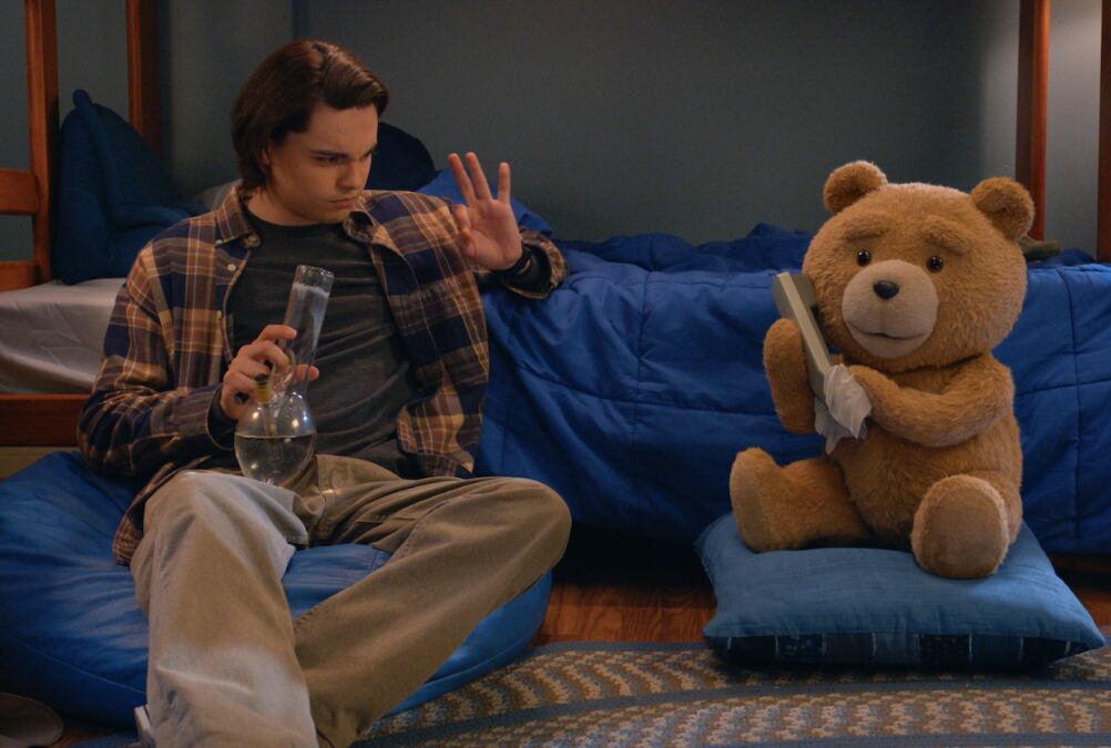 John Bennett y Ted en 1993, cuando eran adolescentes (Foto: Peacock)