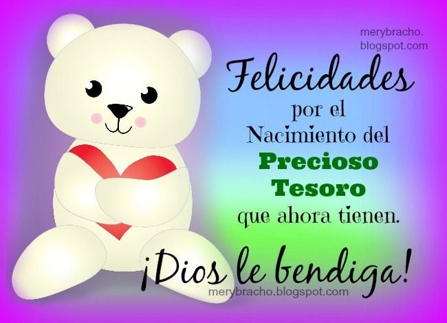 Imágenes para felicitar la llegada o el nacimiento de un bebé. (Foto: Pinterest)