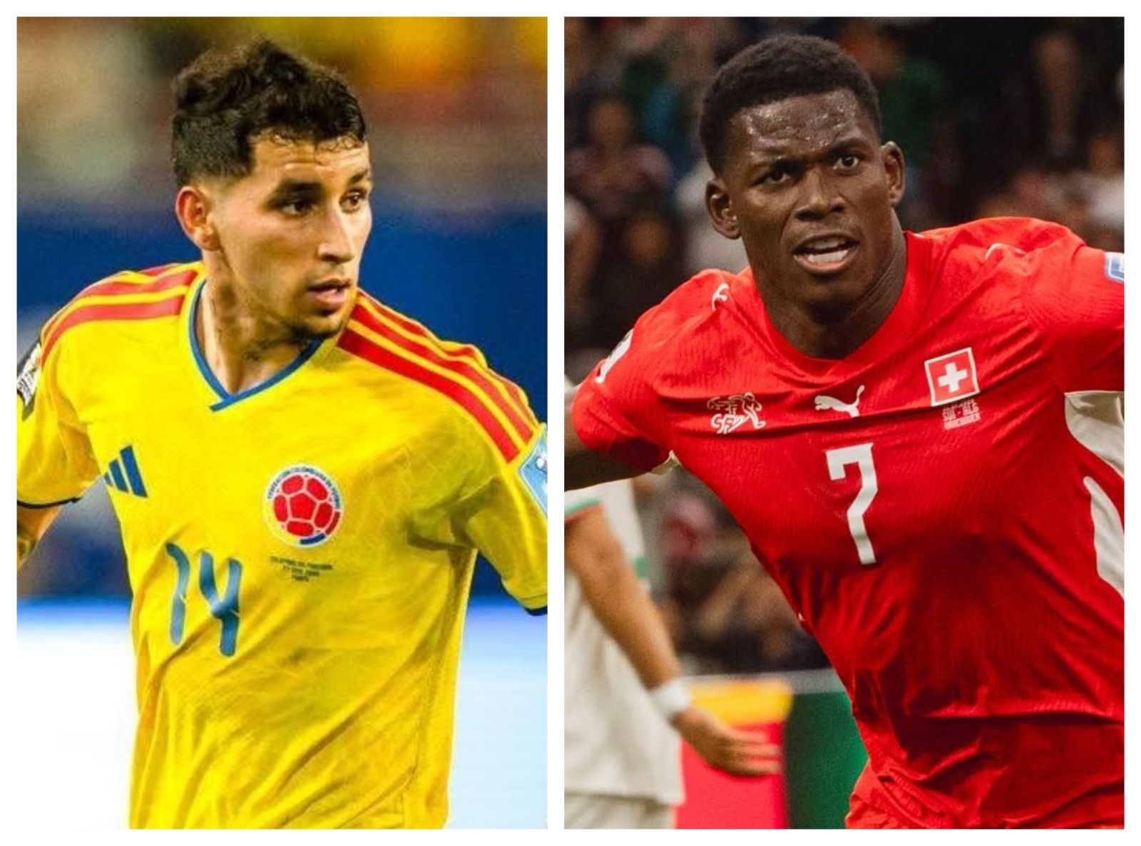 Colombia vs. Suiza se enfrentan por los octavos de final del Mundial 2026. (Foto: AFP)