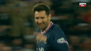 Para ponerlo en un cuadro: el golazo de Lionel Messi para el 1-0 de PSG vs. Lens [VIDEO]