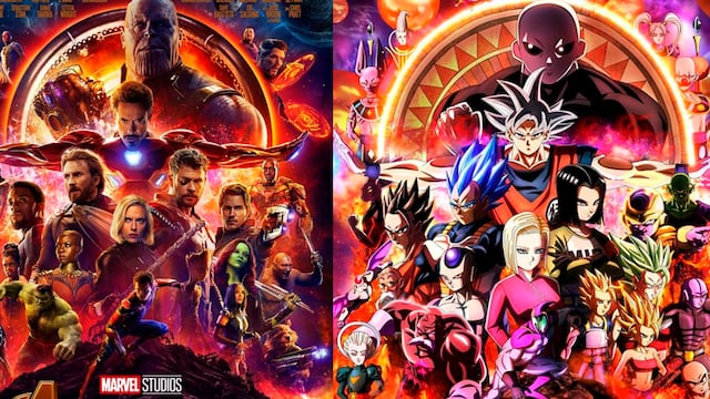 "Avengers: Infinity War" y"Dragon Ball Super" se unen en increíble poster [FOTO]