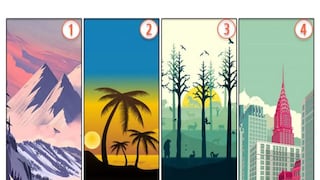 Señala cuál es el mejor paisaje para ti y averiguarás quién eres