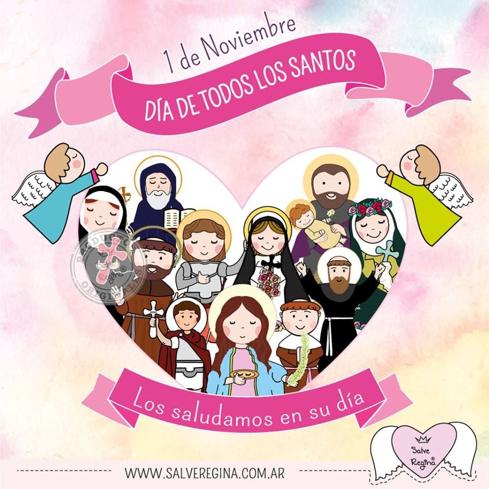 Frases por el Día de Todos los Santos: imágenes y mensajes para dedicar el 1 de noviembre (Foto: Pinterest).