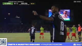 El primero de la noche: gol de Michael Estrada para el 1-0 del Cruz Azul vs. Juárez por Liga MX