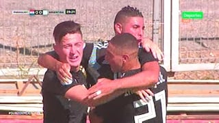 El buen gol de cabeza de Maxi Romero que adelantó a Argentina ante Paraguay por Sudamericano Sub 20 [VIDEO]