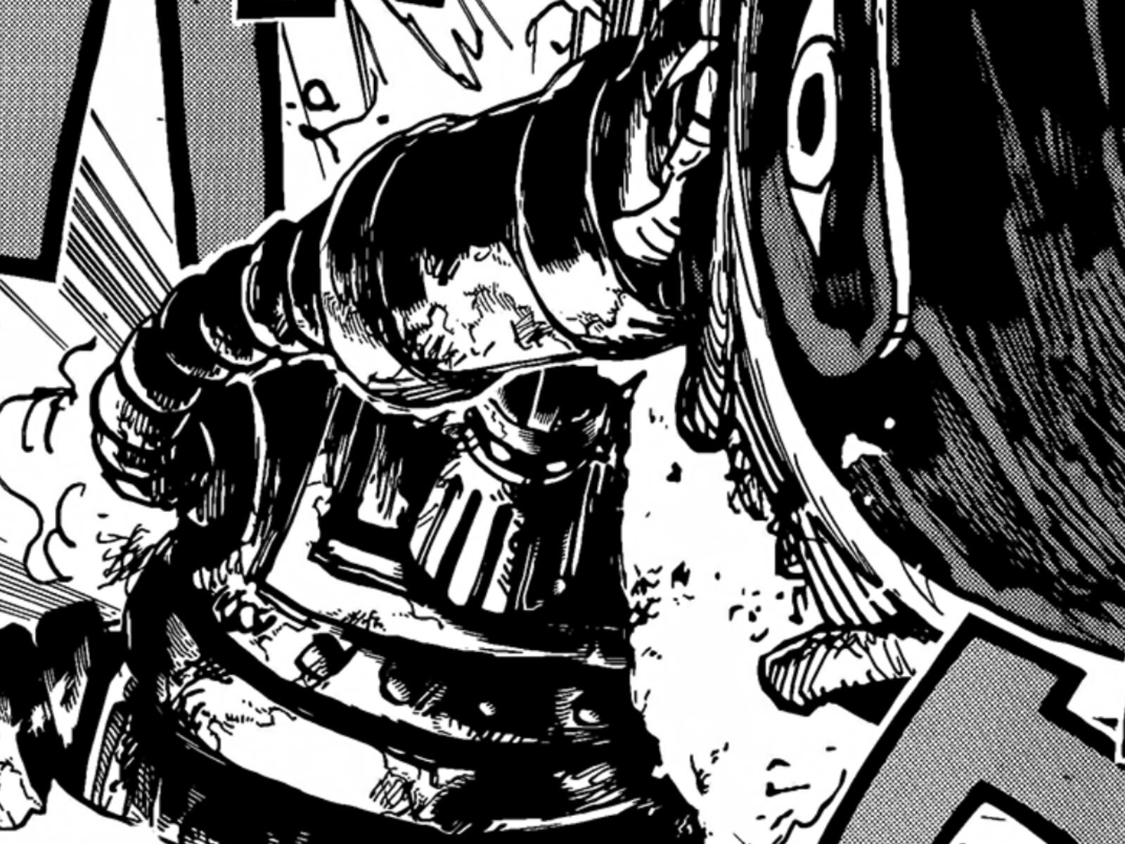 Emeth luchando contra el Gorosei en el manga de “One Piece” (Foto: Shueisha)