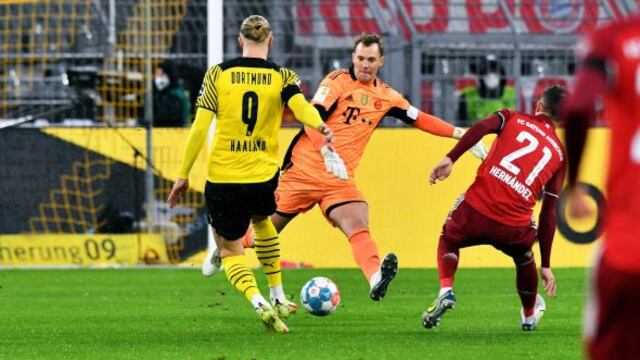 ¡Partidazo! Bayern Múnich venció 3-2 a Borussia Dortmund en la fecha 14 de la Bundesliga