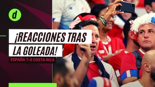 ¡Tremenda goleada! Mira las reacciones de los hinchas tras el España 7-0 Costa Rica
