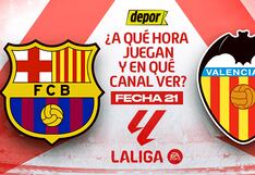 Barcelona vs. Valencia: canales y a qué hora juegan hoy