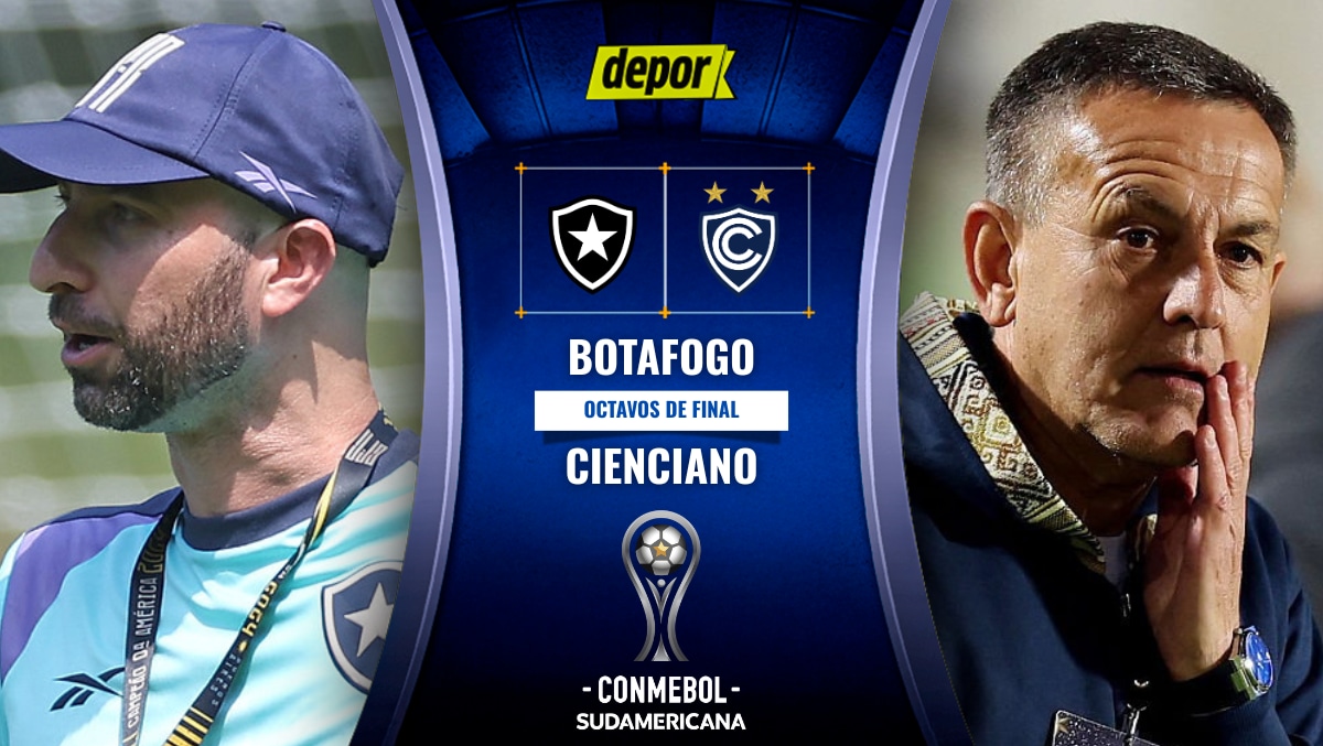 Cienciano vs. Botafogo se enfrentan para conocer a uno de los clasificados a los cuartos de final de la Copa Sudamericana 2026, con la transmisión de DSports vía DIRECTV y DGO. (Diseño: Depor)