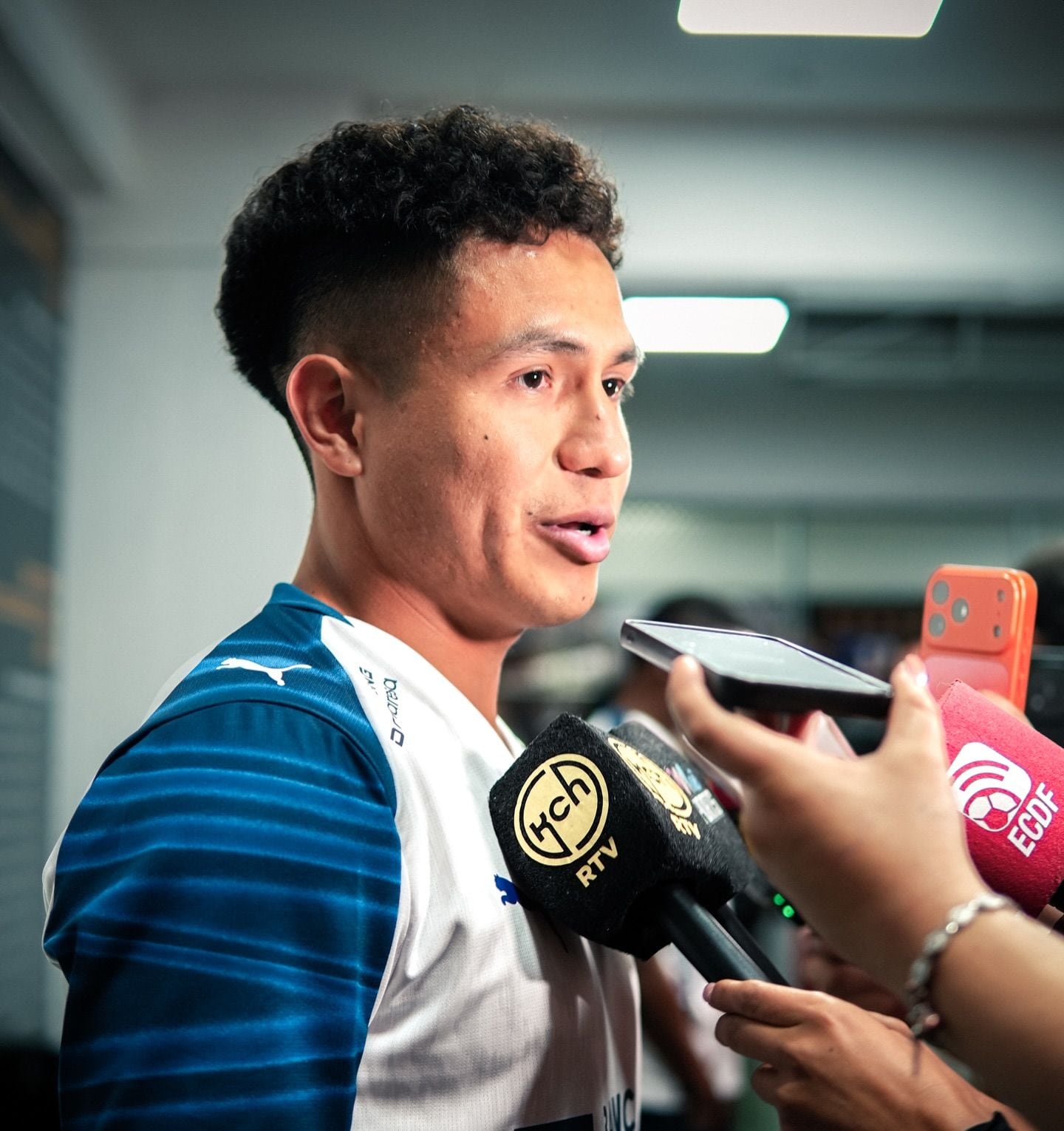 Pretell conversó con la prensa deportiva de Ecuador. (Foto: LDU)