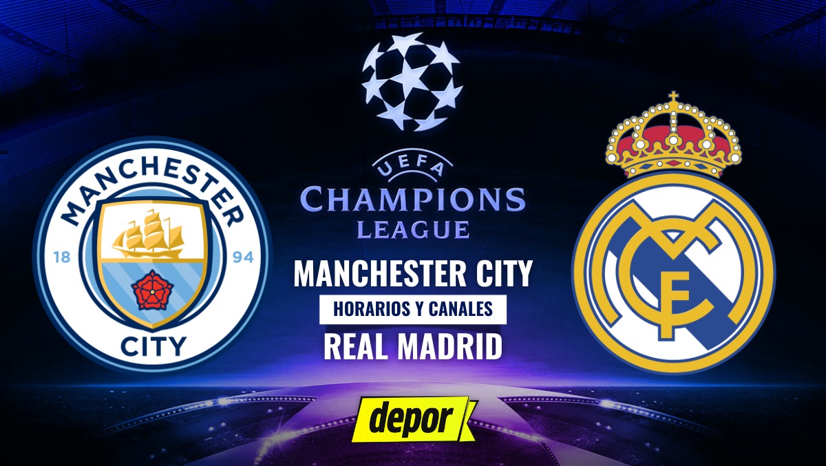 Real Madrid vs. Manchester City se enfrentan por la vuelta de los octavos de final de la Champions League. (Diseño: Depor)