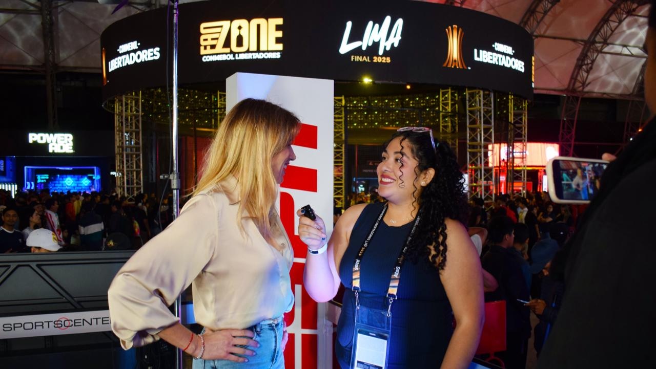 Sportscenter se transmitió desde el Fan Zone de la Conmebol Libertadores en Lima. (Foto: ESPN)