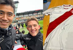 ¡Le firmó la camiseta! Sonne y el gran gesto que tuvo con hincha peruano en Dinamarca