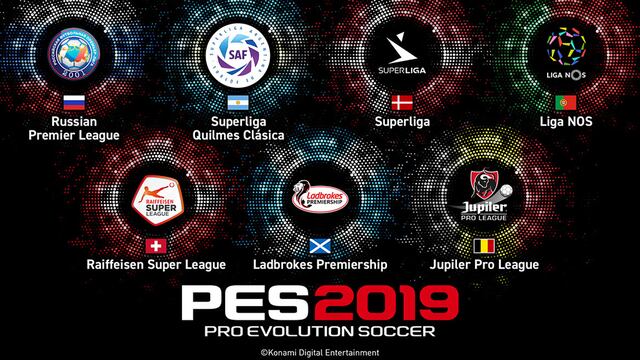 ¡Konami ficha estas ligas para PES 2019! Pronto se unirán dos más al simulador [FOTOS]