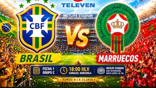 Televen transmitió el partido Brasil 1-1 Marruecos por el Mundial 2026
