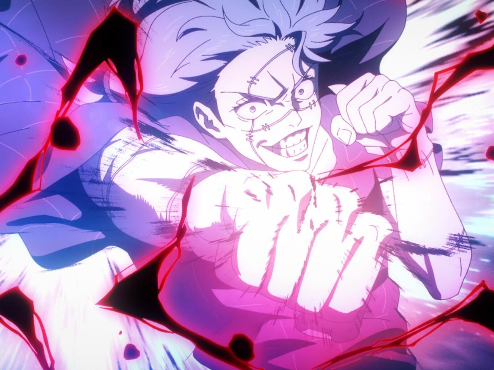 Mahito utiliza un black flash contra Itadori en el episodio 20 de la temporada 2 de “Jujutsu Kaisen". El villano descubre su nuevo poder y siente que está por llegar al punto más alto de espíritu (Foto: MAPPA)
