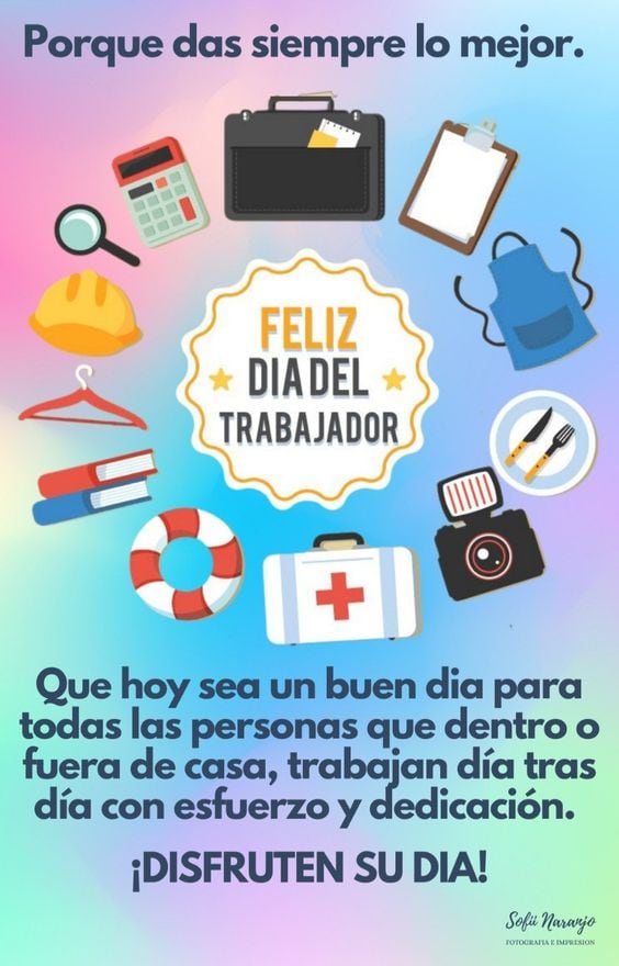 Imágenes Día del Trabajador 2024: postales con mensajes para dedicar (Foto: Internet)