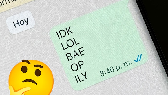 WHATSAPP | Aquí te explico qué significan realmente estos acrónimos y más en WhatsApp para que los uses con tus amigos. (Foto: MAG - Rommel Yupanqui)