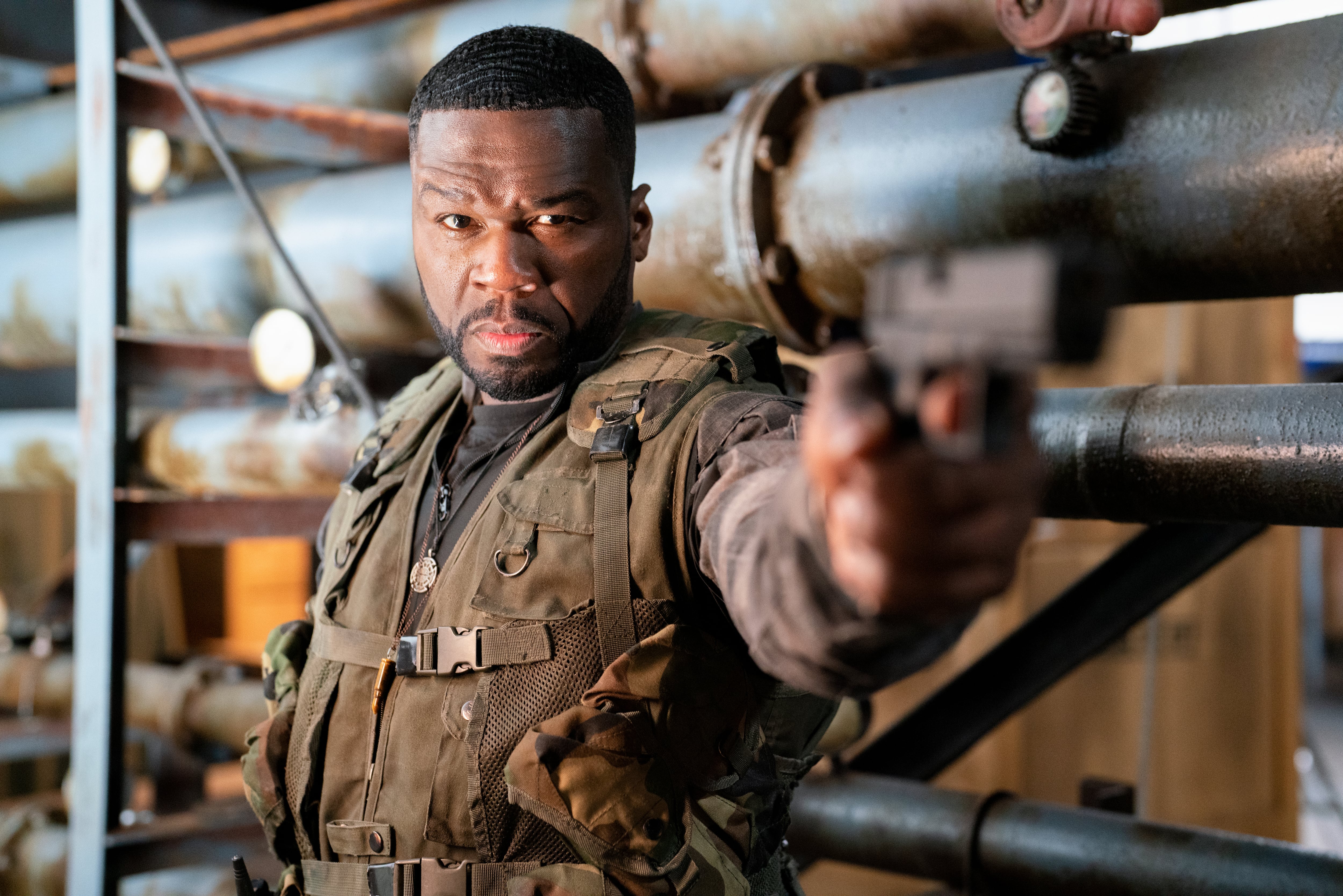 Curtis “50 Cent” Jackson como Easy Day en la película “Expend4bles” (Foto: Lionsgate)