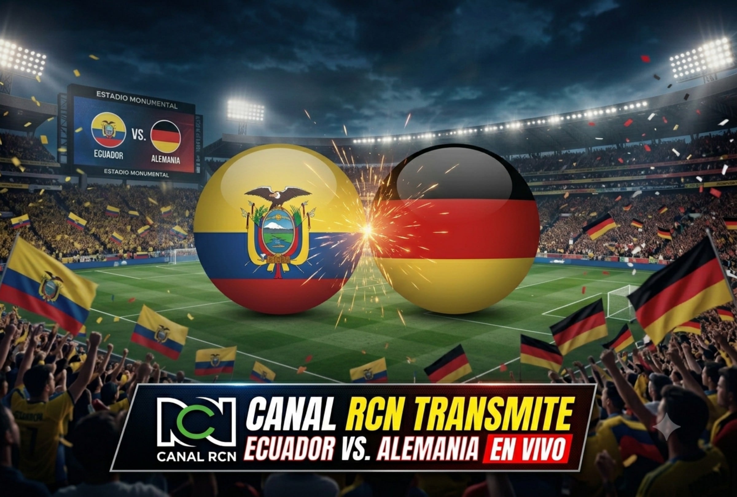 Ecuador juega ante Alemania en el MetLife Stadium el jueves 25 de junio, en la tercera fecha del grupo E del Mundial 2026. (Foto: Imagen creada por Mix usando Gemini)