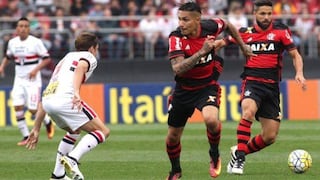 Con Guerrero y Cueva: Flamengo y Sao Paulo empataron 0 a 0 por Brasileirao