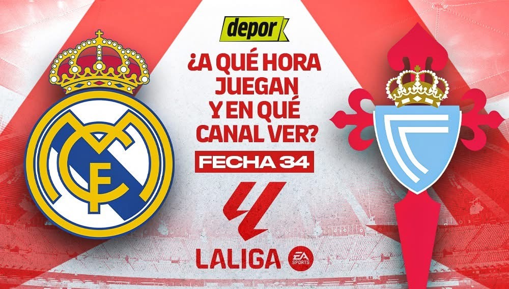 Real Madrid recibe al Celta de Vigo en el Santiago Bernabéu en una jornada más de LaLiga.
