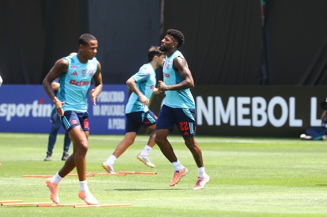 Flamengo ya entrena en la Videna con miras a la final de la Copa Libertadores. (Foto: Jesús Saucedo / Depor)
