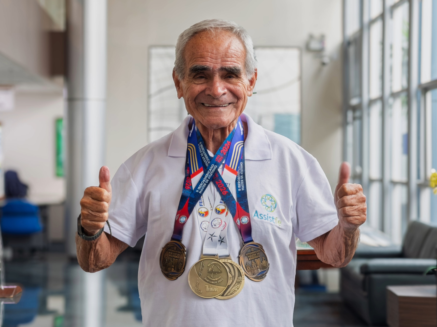 Peruano de 84 años conquista su segundo título iberoamericano.