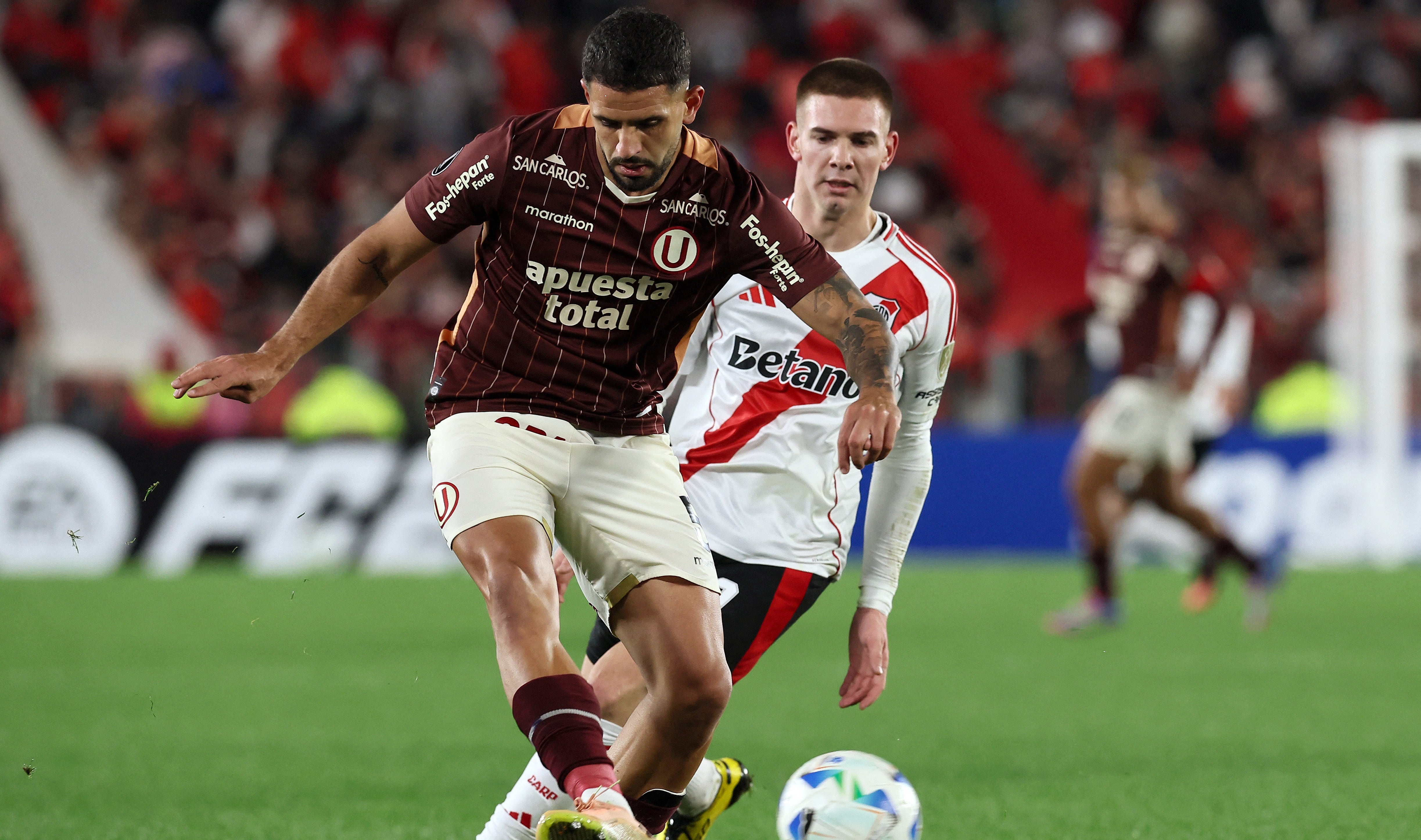 Universitario sigue disputando la Copa Libertadores en este 2025. (Foto: AFP)