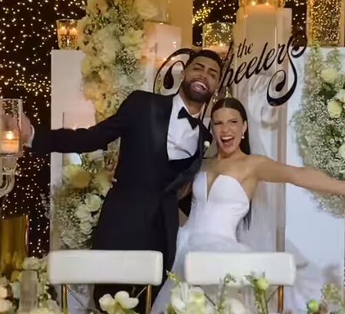 Juntos en la boda (Foto: Zhamira Zambrano / Instagram)