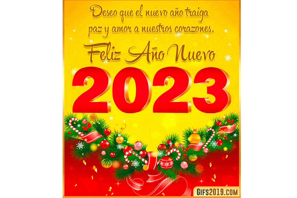 Las mejores imágenes que puedes enviar por WhatsApp por Año Nuevo 2023. (Foto: gifs2019)