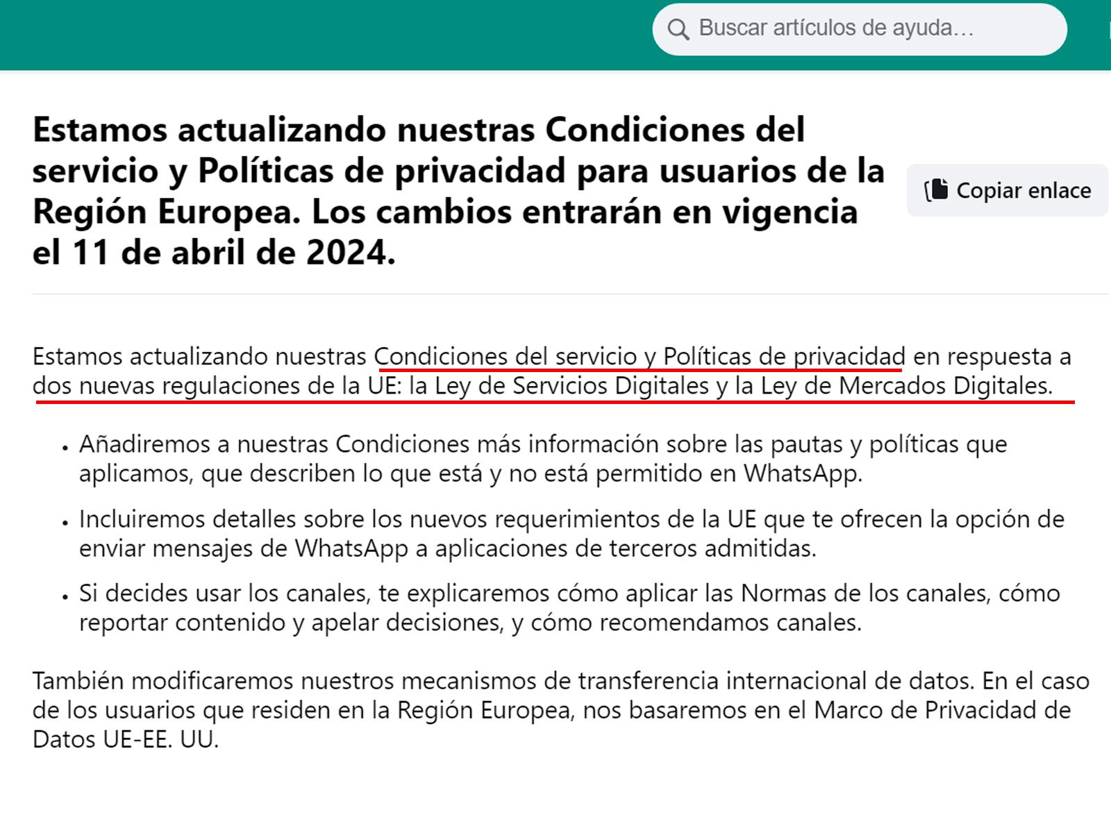 WHATSAPP | Estos son algunos términos que debes aceptar a partir del 11 de abril. (Foto: MAG - Rommel Yupanqui)