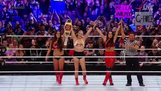 ¡Puede con todas! Ronda Rousey aplicó doble 'palanca' a Liv Morgan y Sarah Logan en Super Show-Down [VIDEO]