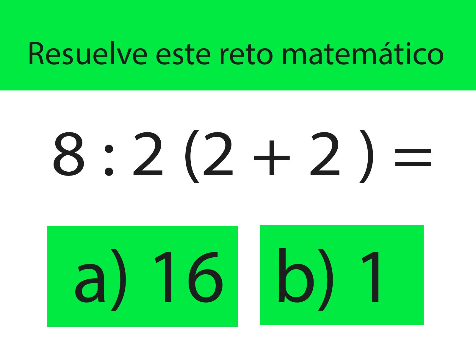 Tienes que utilizar toda tu capacidad y luego indicar el resultado de este complicado reto matemático. | Foto: Depor