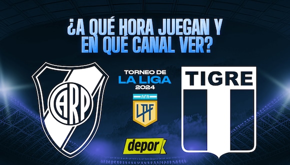 River vs. Tigre por la Liga Profesional. (Diseño: Depor)