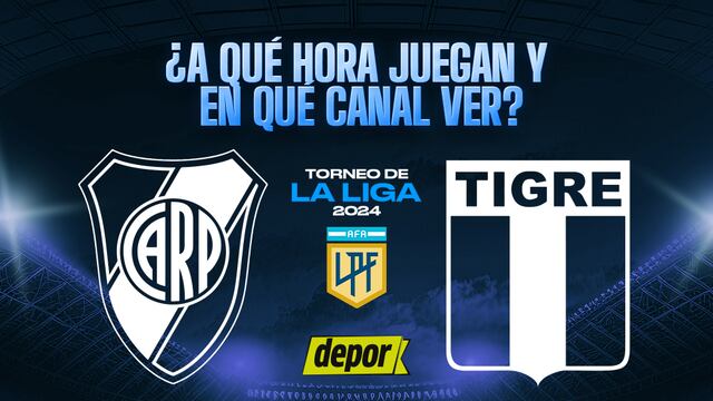 A qué hora inicia River vs Tigre y en qué canales ver la Liga Profesional Argentina