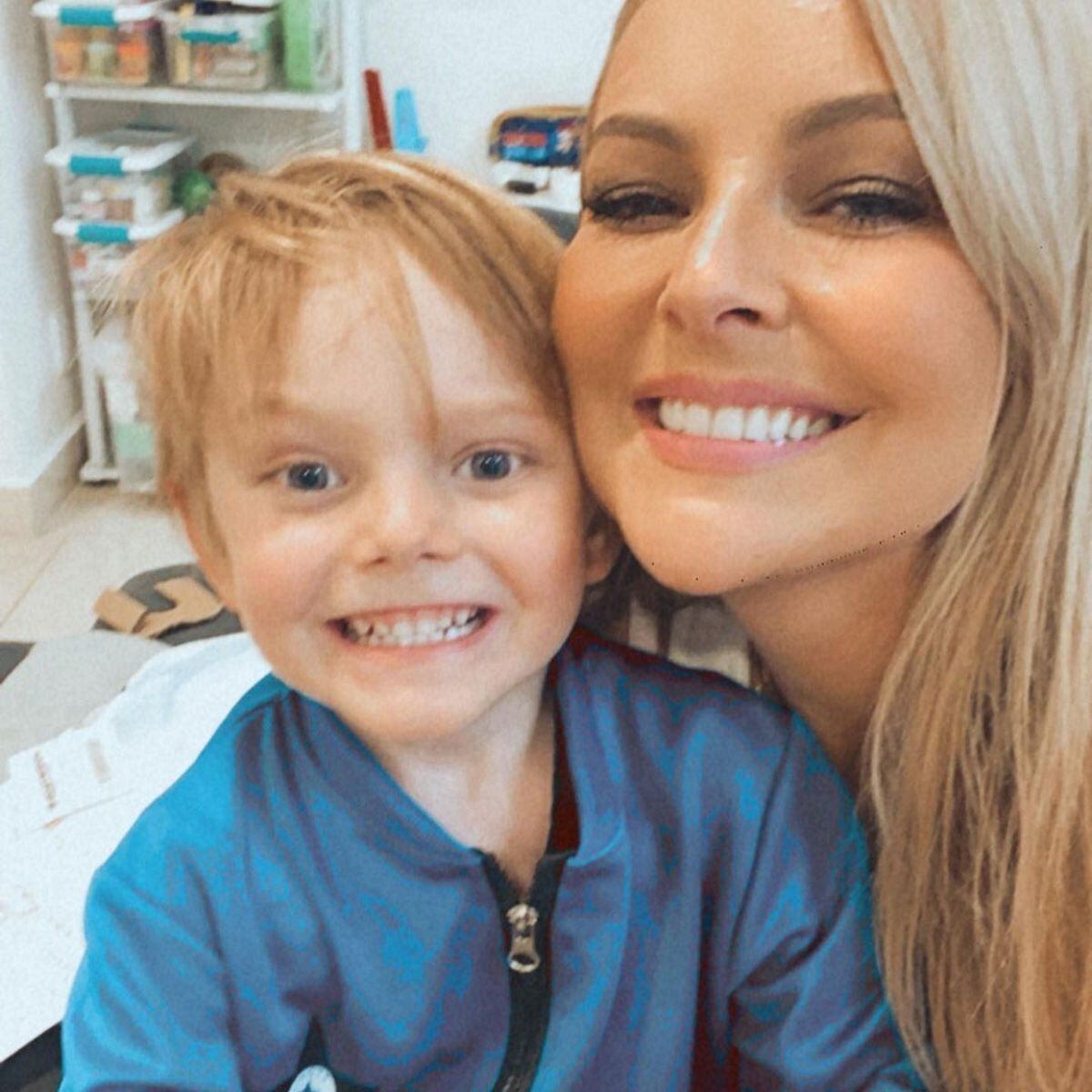 Marjorie junto a Matías, su más grande amor (Foto: Marjorie de Sousa / Instagram)