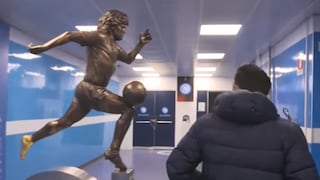 “Tiene un fallo”: Xavi y su sorpresa al ver la estatua de Maradona en el estadio del Napoli